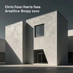 photorealistic image of minimal industrial architecture by chris foss
