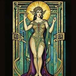 art deco of 🧟‍♀️