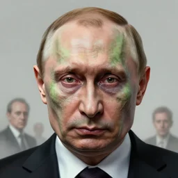 vladimir putin, is gremlin zombie, awe face, toothless horror macabre face, by donato giancola and greg rutkowski and wayne barlow and zdzisław beksinski, realistic face, digital art