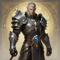 world of warcraft male elven warrior, fantasy, man, intricate, elegant, highly detailed, digital painting, artstation, concept art, wallpaper, smooth, sharp focus, illustration, art by artgerm and greg rutkowski and alphonse mucha