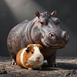 photo of a guinea pig hippo hybrid