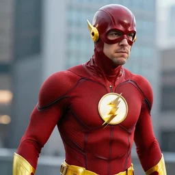 adam scott as the flash, photo, detailed, 4 k