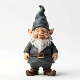 jovial gnome alchemist, studio photography, full body, standing, isolated on a pure white background, centered, whole figure in frame, sharp focus, studio lighting