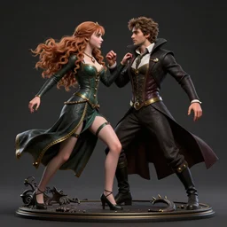 hermione granger fighting with bellatrix lestrange, studio light, photoreal, by jaime jones, tom bagshaw, lawrence alma - tadema, greg rutkowski, deviantart contest winner, fantasy art, daz 3 d, intricate, elegant, highly detailed, 8 k, digital painting, concept art, sharp focus, illustration, golden ratio, fetish, sexy