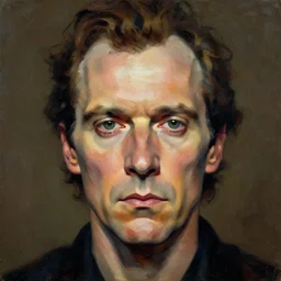 painterly portrait, peter cushing, impasto, fantasy, chuck close:7, carl spitzweg:7, cinematic light, full face, symmetrical face