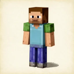 anatomical drawing of a minecraft villager by leonardo da vinci