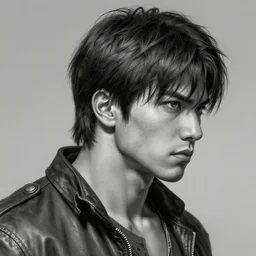 hyperdetailed profile portrait of a realistic street fighter guile, grayscale, by greg rutkowski, highly detailed, digital painting, artstation, smooth, sharp focus illustration, artstation hq. intricate, elegant, 8 k, unreal engine. art by wlop and artgerm and ayami kojima. dan mumford, tomokazu matsuyama, takato yamamoto