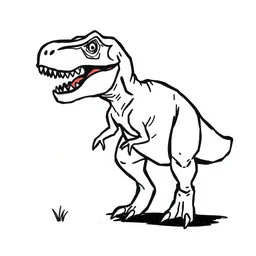 how to draw a ( tyrannosaurus, t - rex, dinosaur )
