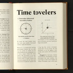 page from a time travel textbook for time travelers