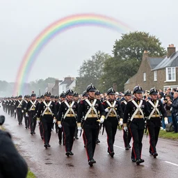 battle of somme with rainbows and parades n -9