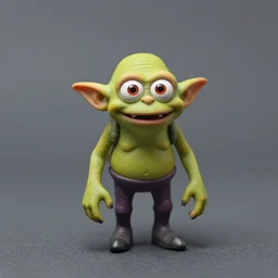 Gollum as tiny miniature toy figure by drew struzan