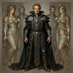 an ultradetailed full body portrait of robin williams dressed as sheogorath, d & d, fantasy, intricate, elegant, highly detailed, digital painting, matte, sharp focus, illustration, art by john collier and albert aublet and krenz cushart and artem demura and alphonse mucha