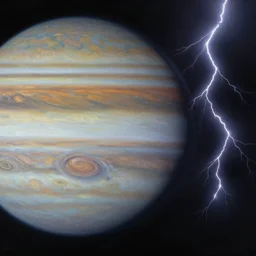 jupiter cloudscapes, cinematic lightning, dramatic, highly detailed, oil painting,