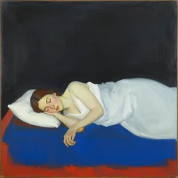 ! dream too exhausted to do anything, but too alert to sleep painted by mark rothko