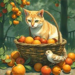 album cover art for cat fruits in a basket akihiko yoshida