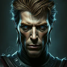 masterpiece portrait david bowie, dark souls style, warrior, gael knight, ashen warrior, detailed portrait, fantasy character portrait, top lighting, hyper detailed, digital painting, 8 k realistic, hyper detailed, realistic shaded, perfect face, artstation,