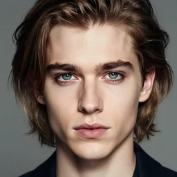portrait photo of a gorgeous young valery kaufman with intricate detailed dragon eyes in the style of stefan kostic realistic sharp