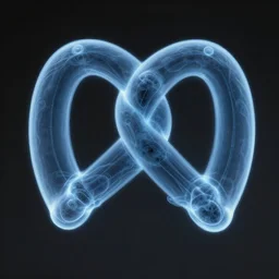 x - ray of a spine that is shaped like a pretzel, unreal engine 5, octane render, greg rutkowski, wlop, artstation, 8 k, 🥨