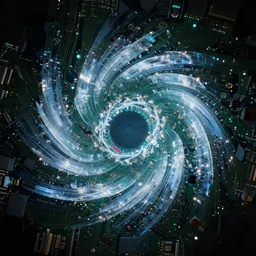 whirlwind circuitboard crystalline vortex