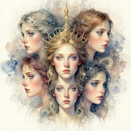 Segenspfänder oscillating pioneer of paper God serenity BEAUTY, cinematic, creative, artistic, pioneering oblique frail watercolor aesthetic, intricate drawing, realistic fantasy, extremely detailed and beautiful faces, establishing shot, 8k resolution