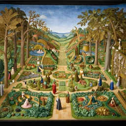 hieronymus bosch garden of earthly delights, diorama, panorama