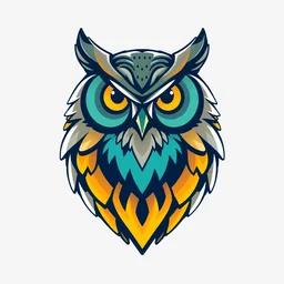 badass owl logo 8 k