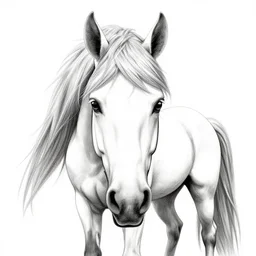 demon horse with a horn, symmetrical, highly detailed, digital art, sharp focus, trending on art station, kentaro miura manga art style