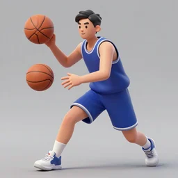 mr. popo playing basketball