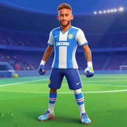 Neymar in Fortnite, artstation, no text