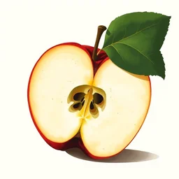 a cross section of an apple showing its seeds, limited neutral palette, by pascal campion, petros afshar, anton fadeev, dean ellis, randolph stanley hewton, beautiful graphic, propaganda poster art 1 9 7 0 s illustrated advertising art, painterly design