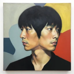 takashi miike portrait painting, medium shot, asymmetrical, profile picture, organic painting, sunny day, matte painting, bold shapes, hard edges, street art, trending on artstation, by huang guangjian, m and gil elvgren and sachin teng