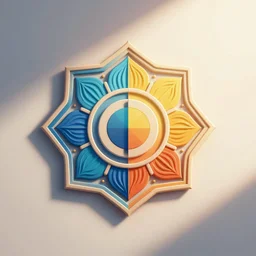 vector art | mandala logo | split - complementary, ribbon, lines, textures | friendly fun approachable soft simple polished coherent simple intricate geometric modern | hi - fructose, divine proportion, smooth, octane render, sharp focus, artstation | beeple, meta design, wolff olins |