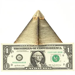 ( ( ( eye!! of providence ) ) ) on the top of ( ( ( the mormon pyramid ) ) ), united states one - dollar bill