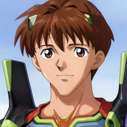 Shinji from Neon Genesis Evangelion, Closeup portrait art by Donato Giancola and James Gurney, digital art, trending on artstation