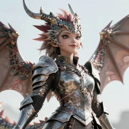 stunning cinematic elegant body shot with an upward angle, of a beautiful female knight, but as a hot anthropomorphic female dragon, well designed highly detailed cute female dragon head with slick eyes, looking at the camera with a smirk, well armored, detailed claws, high quality, HD octane render, fantasy, furry art, Artstation, Deviantart, Furaffinity