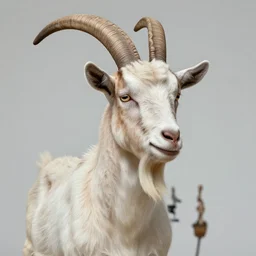 andy milonakis as a goat, goat body, human head, 4 k, photorealistc, high details