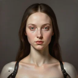 portrait of female android, concept art, symmetrical, elegant, smooth, sharp focus, digital painting by fra angelico, greg ruthkowski, artstation