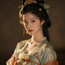 A portrait of a Chinese beautiful princess, ancient art, art by greg rutkowski, matte painting, trending on art station