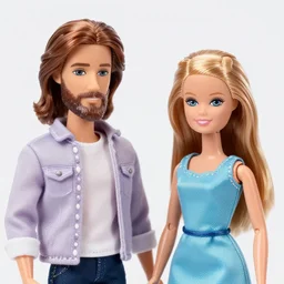 jesus and maria as barbie dolls