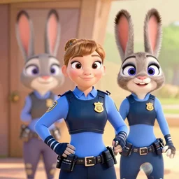 a real policewoman, whose photo was used as reference in designing judy hopps
