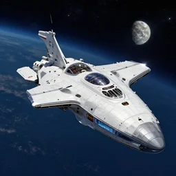 spaceship in the style of colie wertz