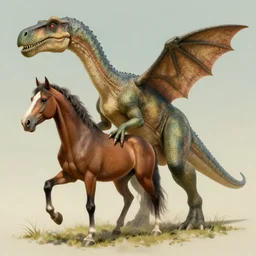 hybrid horse dinosaur