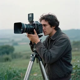 a masterpiece photograph of a character in a scenic environment by gaspar noe, shot on large format film camera, cinematic composition,