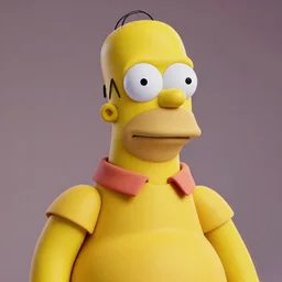 3 d cgi artstation, masterpiece. bonkers lol lmao rofl hilarious funny humorous haha dank photorealistic irl homer simpson meme. portrait. zany mannerism., octane 3 d render. sharpen filter. hyperdetailed full - color skin textures. human like rendition. puffy. yellow skin.