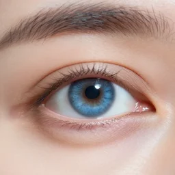 A close up shot of a crying eye, blue iris realistic 4k athmospheric ultra HD
