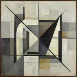 abstract art painting, geometry, lines, forms, shapes, in style of rafael sanzio, 4 k, high resolution details,