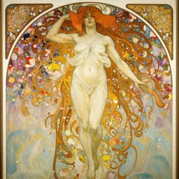 a beautifull intricate painting of a disembodied soul surrounded by flowing flower petals, vivid colors, artstation, by jeremy mann, by alphonse mucha, by boris vallejo
