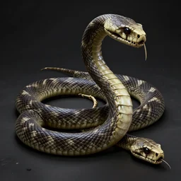 skeleton snake, 8 k, 4 d cinema, hyperdetalied, high rendering, horror, cgsociety, artstation,