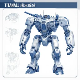 titanfall mech schematic blueprints by thomas hubert.