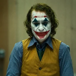 movie still of bryan cranston as the joker